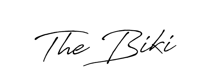 How to Draw The Biki signature style? Antro_Vectra_Bolder is a latest design signature styles for name The Biki. The Biki signature style 7 images and pictures png