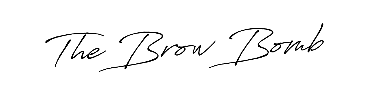 Make a short The Brow Bomb signature style. Manage your documents anywhere anytime using Antro_Vectra_Bolder. Create and add eSignatures, submit forms, share and send files easily. The Brow Bomb signature style 7 images and pictures png