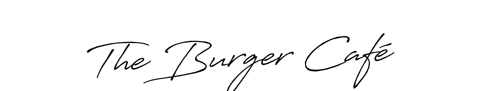 Make a beautiful signature design for name The Burger Café. Use this online signature maker to create a handwritten signature for free. The Burger Café signature style 7 images and pictures png