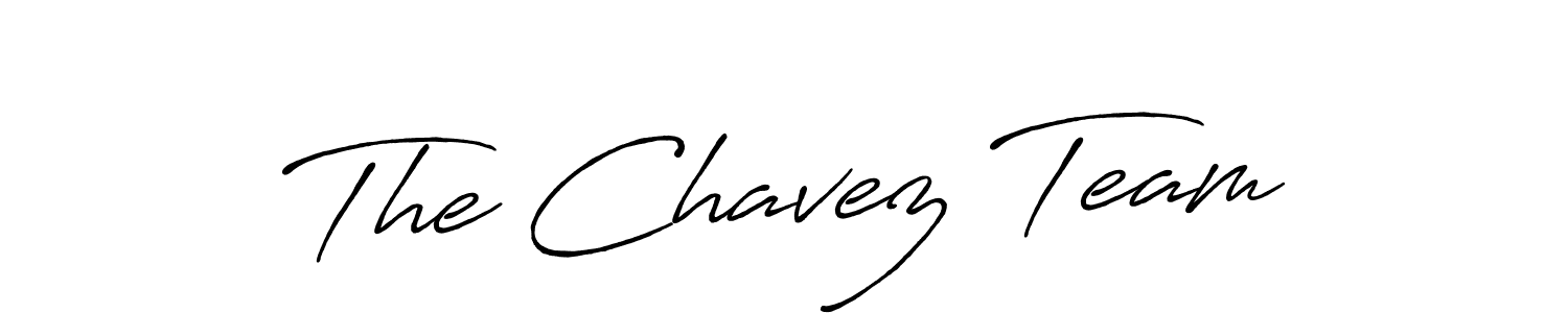 You should practise on your own different ways (Antro_Vectra_Bolder) to write your name (The Chavez Team) in signature. don't let someone else do it for you. The Chavez Team signature style 7 images and pictures png
