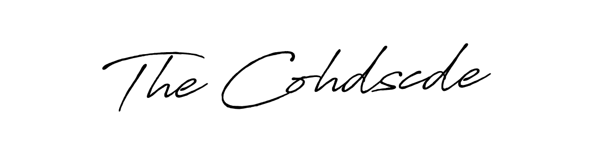 It looks lik you need a new signature style for name The Cohdscde. Design unique handwritten (Antro_Vectra_Bolder) signature with our free signature maker in just a few clicks. The Cohdscde signature style 7 images and pictures png