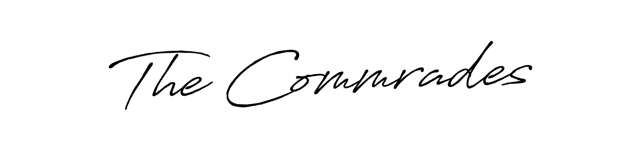 This is the best signature style for the The Commrades name. Also you like these signature font (Antro_Vectra_Bolder). Mix name signature. The Commrades signature style 7 images and pictures png