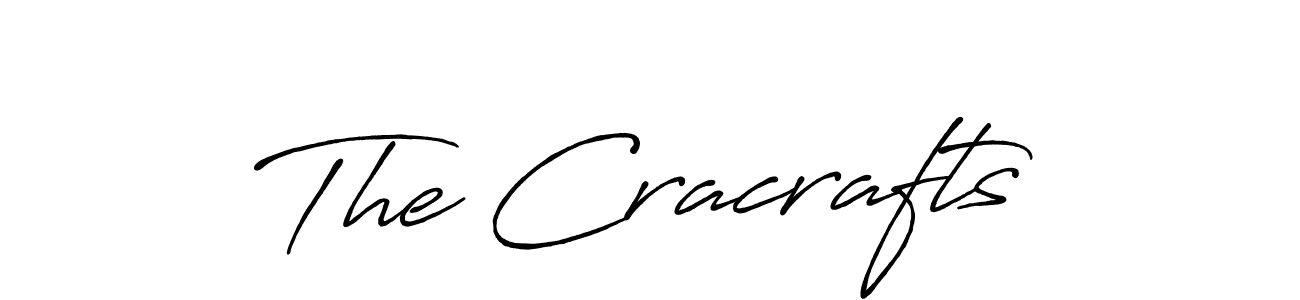 The best way (Antro_Vectra_Bolder) to make a short signature is to pick only two or three words in your name. The name The Cracrafts include a total of six letters. For converting this name. The Cracrafts signature style 7 images and pictures png