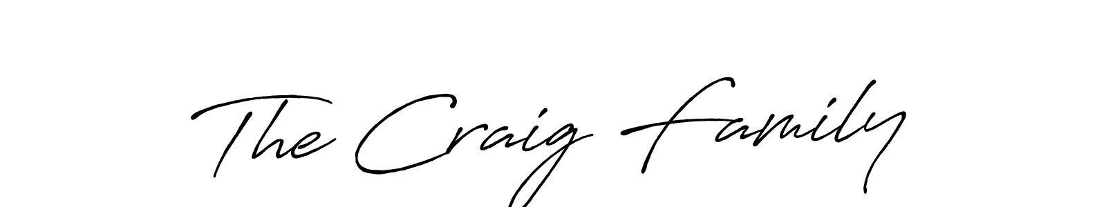 Best and Professional Signature Style for The Craig Family. Antro_Vectra_Bolder Best Signature Style Collection. The Craig Family signature style 7 images and pictures png