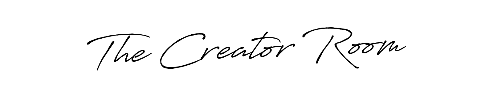 How to make The Creator Room signature? Antro_Vectra_Bolder is a professional autograph style. Create handwritten signature for The Creator Room name. The Creator Room signature style 7 images and pictures png
