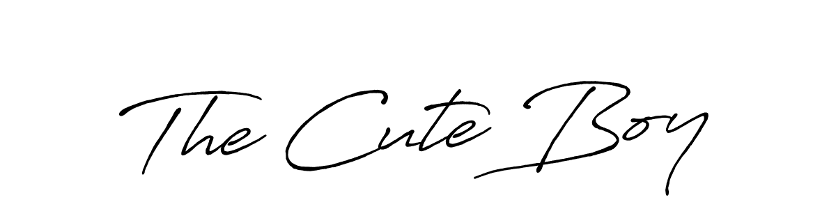 Once you've used our free online signature maker to create your best signature Antro_Vectra_Bolder style, it's time to enjoy all of the benefits that The Cute Boy name signing documents. The Cute Boy signature style 7 images and pictures png