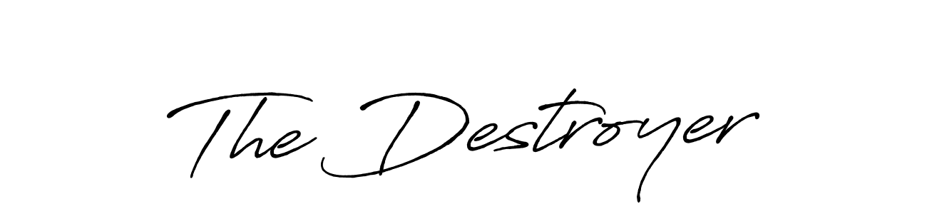 It looks lik you need a new signature style for name The Destroyer. Design unique handwritten (Antro_Vectra_Bolder) signature with our free signature maker in just a few clicks. The Destroyer signature style 7 images and pictures png
