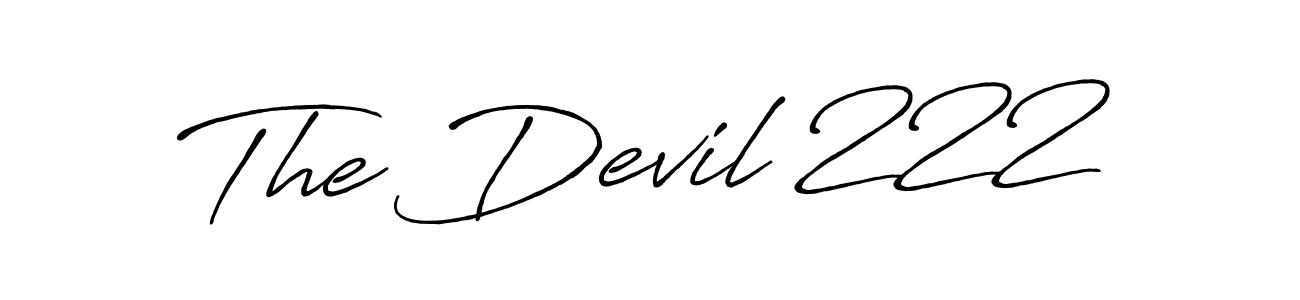 Design your own signature with our free online signature maker. With this signature software, you can create a handwritten (Antro_Vectra_Bolder) signature for name The Devil 222. The Devil 222 signature style 7 images and pictures png