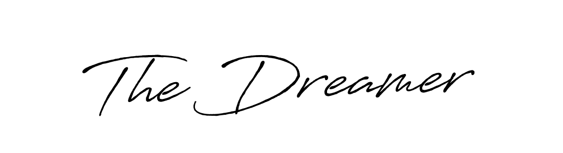 if you are searching for the best signature style for your name The Dreamer. so please give up your signature search. here we have designed multiple signature styles  using Antro_Vectra_Bolder. The Dreamer signature style 7 images and pictures png