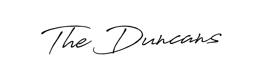 Create a beautiful signature design for name The Duncans. With this signature (Antro_Vectra_Bolder) fonts, you can make a handwritten signature for free. The Duncans signature style 7 images and pictures png
