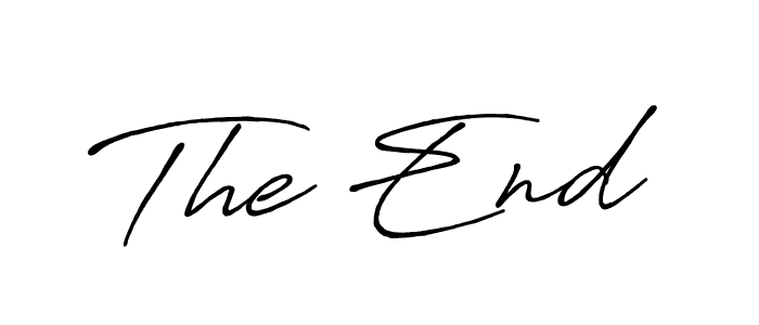 Here are the top 10 professional signature styles for the name The End. These are the best autograph styles you can use for your name. The End signature style 7 images and pictures png