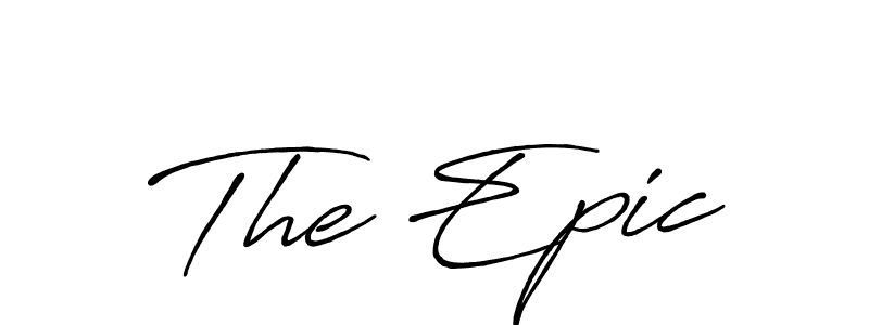 Also we have The Epic name is the best signature style. Create professional handwritten signature collection using Antro_Vectra_Bolder autograph style. The Epic signature style 7 images and pictures png