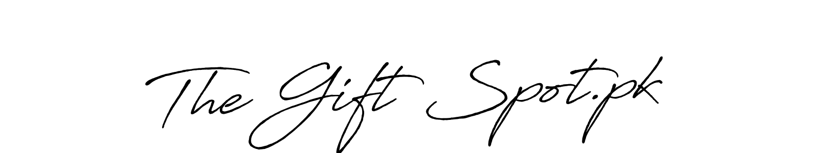 You should practise on your own different ways (Antro_Vectra_Bolder) to write your name (The Gift Spot.pk) in signature. don't let someone else do it for you. The Gift Spot.pk signature style 7 images and pictures png