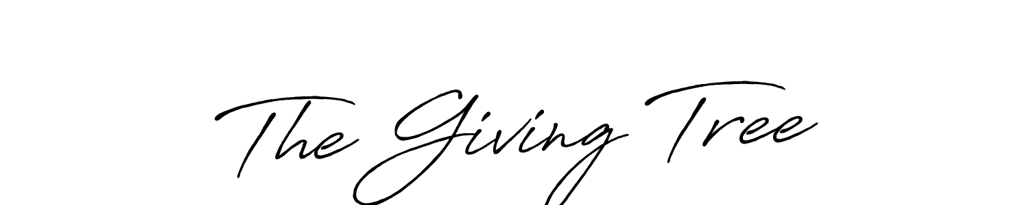 Create a beautiful signature design for name The Giving Tree. With this signature (Antro_Vectra_Bolder) fonts, you can make a handwritten signature for free. The Giving Tree signature style 7 images and pictures png