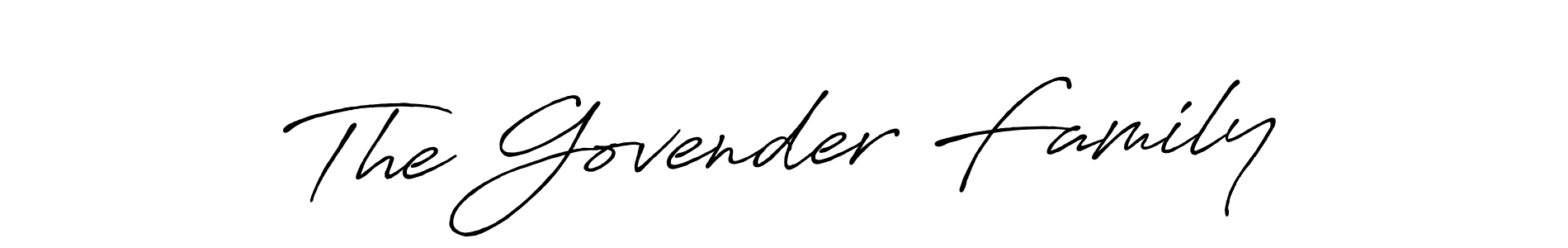 How to make The Govender Family signature? Antro_Vectra_Bolder is a professional autograph style. Create handwritten signature for The Govender Family name. The Govender Family signature style 7 images and pictures png