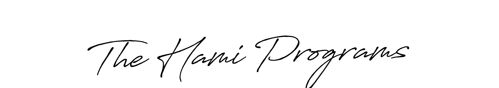 Antro_Vectra_Bolder is a professional signature style that is perfect for those who want to add a touch of class to their signature. It is also a great choice for those who want to make their signature more unique. Get The Hami Programs name to fancy signature for free. The Hami Programs signature style 7 images and pictures png