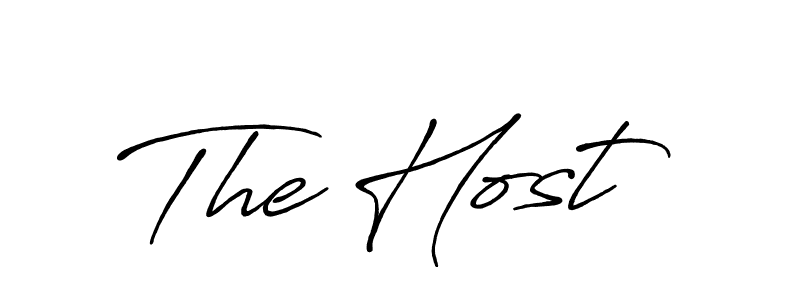 How to make The Host signature? Antro_Vectra_Bolder is a professional autograph style. Create handwritten signature for The Host name. The Host signature style 7 images and pictures png