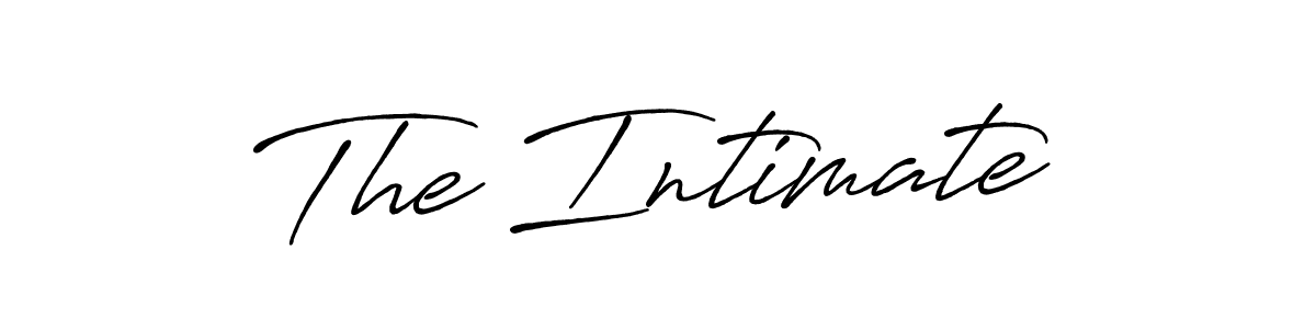 How to make The Intimate signature? Antro_Vectra_Bolder is a professional autograph style. Create handwritten signature for The Intimate name. The Intimate signature style 7 images and pictures png