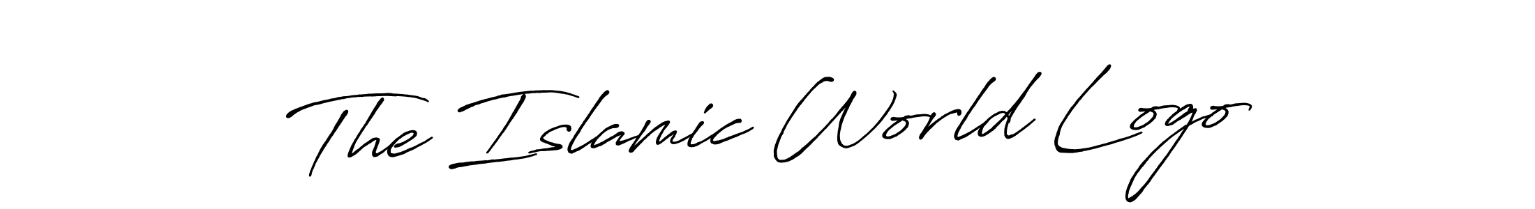Antro_Vectra_Bolder is a professional signature style that is perfect for those who want to add a touch of class to their signature. It is also a great choice for those who want to make their signature more unique. Get The Islamic World Logo name to fancy signature for free. The Islamic World Logo signature style 7 images and pictures png