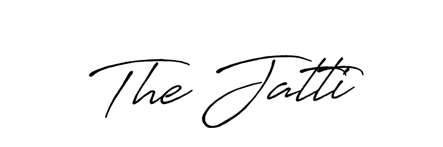 The Jatti stylish signature style. Best Handwritten Sign (Antro_Vectra_Bolder) for my name. Handwritten Signature Collection Ideas for my name The Jatti. The Jatti signature style 7 images and pictures png