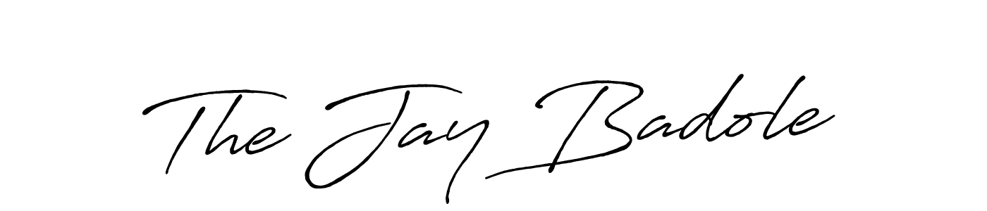 Design your own signature with our free online signature maker. With this signature software, you can create a handwritten (Antro_Vectra_Bolder) signature for name The Jay Badole. The Jay Badole signature style 7 images and pictures png