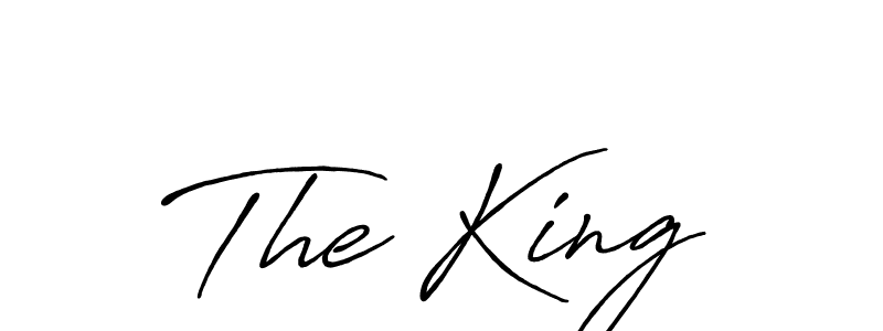 if you are searching for the best signature style for your name The King. so please give up your signature search. here we have designed multiple signature styles  using Antro_Vectra_Bolder. The King signature style 7 images and pictures png