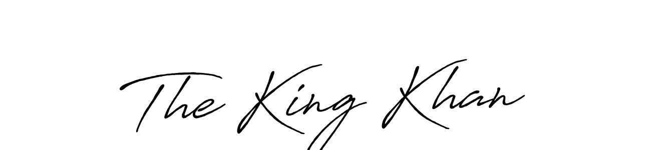 How to make The King Khan name signature. Use Antro_Vectra_Bolder style for creating short signs online. This is the latest handwritten sign. The King Khan signature style 7 images and pictures png