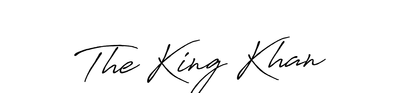 The best way (Antro_Vectra_Bolder) to make a short signature is to pick only two or three words in your name. The name The King Khan include a total of six letters. For converting this name. The King Khan signature style 7 images and pictures png