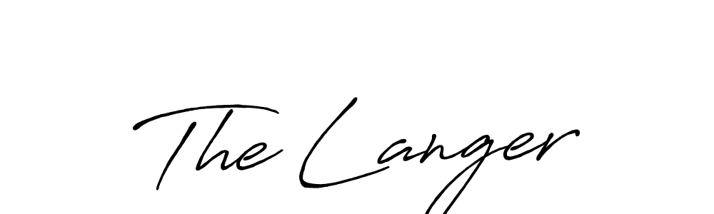 It looks lik you need a new signature style for name The Langer. Design unique handwritten (Antro_Vectra_Bolder) signature with our free signature maker in just a few clicks. The Langer signature style 7 images and pictures png