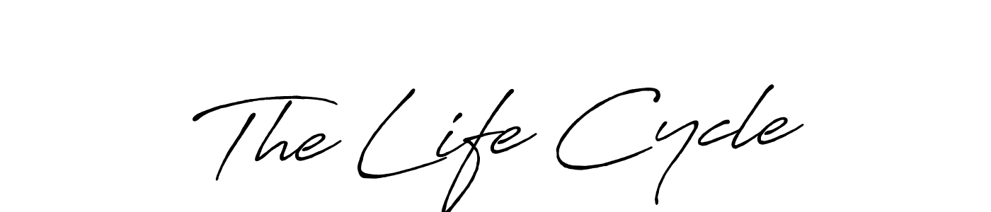 How to make The Life Cycle signature? Antro_Vectra_Bolder is a professional autograph style. Create handwritten signature for The Life Cycle name. The Life Cycle signature style 7 images and pictures png