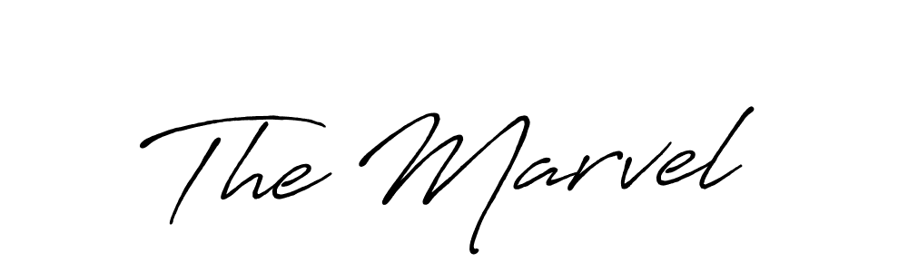 Create a beautiful signature design for name The Marvel. With this signature (Antro_Vectra_Bolder) fonts, you can make a handwritten signature for free. The Marvel signature style 7 images and pictures png