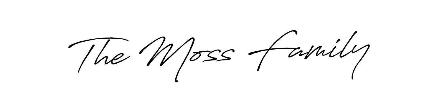 Also You can easily find your signature by using the search form. We will create The Moss Family name handwritten signature images for you free of cost using Antro_Vectra_Bolder sign style. The Moss Family signature style 7 images and pictures png
