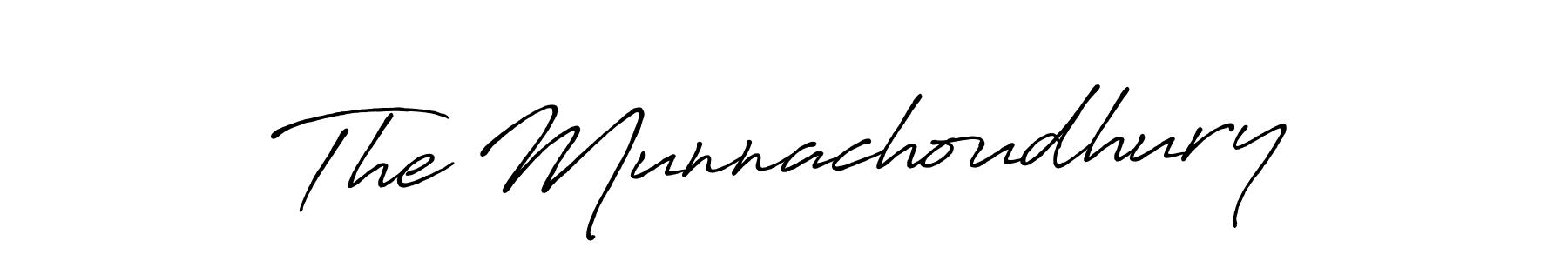 Make a beautiful signature design for name The Munnachoudhury. With this signature (Antro_Vectra_Bolder) style, you can create a handwritten signature for free. The Munnachoudhury signature style 7 images and pictures png