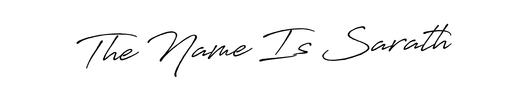 Create a beautiful signature design for name The Name Is Sarath. With this signature (Antro_Vectra_Bolder) fonts, you can make a handwritten signature for free. The Name Is Sarath signature style 7 images and pictures png