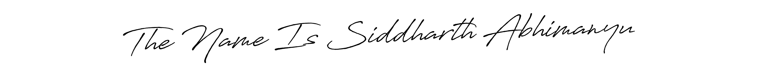 How to make The Name Is Siddharth Abhimanyu name signature. Use Antro_Vectra_Bolder style for creating short signs online. This is the latest handwritten sign. The Name Is Siddharth Abhimanyu signature style 7 images and pictures png