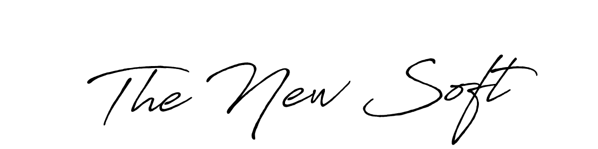 Use a signature maker to create a handwritten signature online. With this signature software, you can design (Antro_Vectra_Bolder) your own signature for name The New Soft. The New Soft signature style 7 images and pictures png