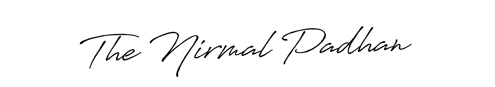 How to make The Nirmal Padhan name signature. Use Antro_Vectra_Bolder style for creating short signs online. This is the latest handwritten sign. The Nirmal Padhan signature style 7 images and pictures png