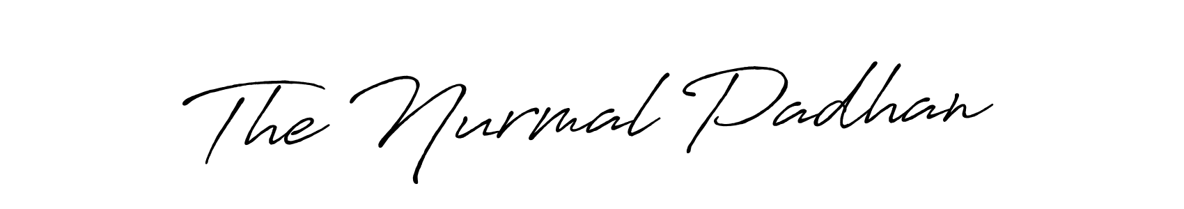 Create a beautiful signature design for name The Nurmal Padhan. With this signature (Antro_Vectra_Bolder) fonts, you can make a handwritten signature for free. The Nurmal Padhan signature style 7 images and pictures png