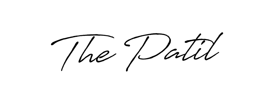 Make a beautiful signature design for name The Patil. With this signature (Antro_Vectra_Bolder) style, you can create a handwritten signature for free. The Patil signature style 7 images and pictures png