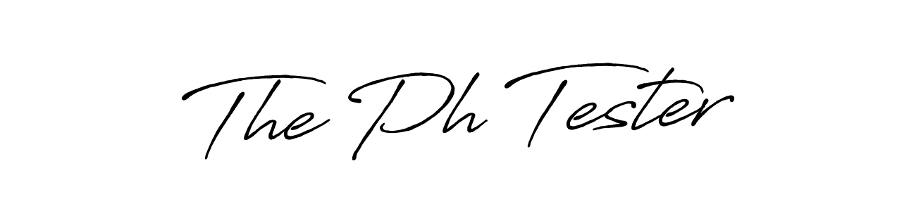 Use a signature maker to create a handwritten signature online. With this signature software, you can design (Antro_Vectra_Bolder) your own signature for name The Ph Tester. The Ph Tester signature style 7 images and pictures png