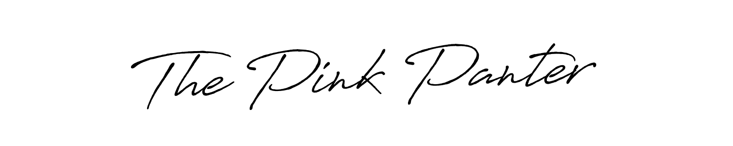 Design your own signature with our free online signature maker. With this signature software, you can create a handwritten (Antro_Vectra_Bolder) signature for name The Pink Panter. The Pink Panter signature style 7 images and pictures png