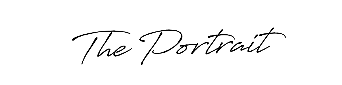 How to make The Portrait name signature. Use Antro_Vectra_Bolder style for creating short signs online. This is the latest handwritten sign. The Portrait signature style 7 images and pictures png