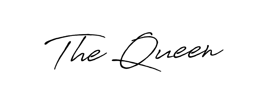 How to make The Queen signature? Antro_Vectra_Bolder is a professional autograph style. Create handwritten signature for The Queen name. The Queen signature style 7 images and pictures png