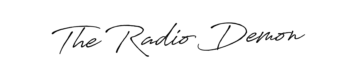 Design your own signature with our free online signature maker. With this signature software, you can create a handwritten (Antro_Vectra_Bolder) signature for name The Radio Demon. The Radio Demon signature style 7 images and pictures png