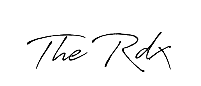 How to make The Rdx signature? Antro_Vectra_Bolder is a professional autograph style. Create handwritten signature for The Rdx name. The Rdx signature style 7 images and pictures png