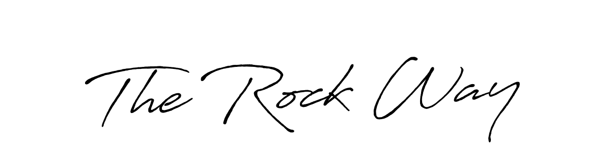 Use a signature maker to create a handwritten signature online. With this signature software, you can design (Antro_Vectra_Bolder) your own signature for name The Rock Way. The Rock Way signature style 7 images and pictures png