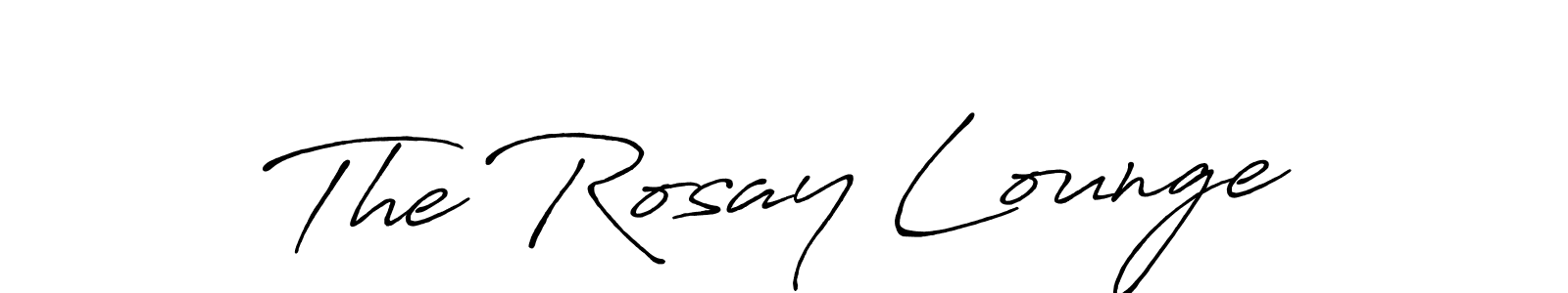 Make a beautiful signature design for name The Rosay Lounge. With this signature (Antro_Vectra_Bolder) style, you can create a handwritten signature for free. The Rosay Lounge signature style 7 images and pictures png
