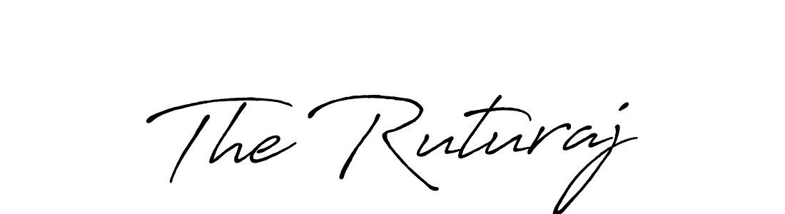 How to make The Ruturaj signature? Antro_Vectra_Bolder is a professional autograph style. Create handwritten signature for The Ruturaj name. The Ruturaj signature style 7 images and pictures png