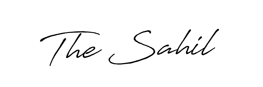 Also You can easily find your signature by using the search form. We will create The Sahil name handwritten signature images for you free of cost using Antro_Vectra_Bolder sign style. The Sahil signature style 7 images and pictures png