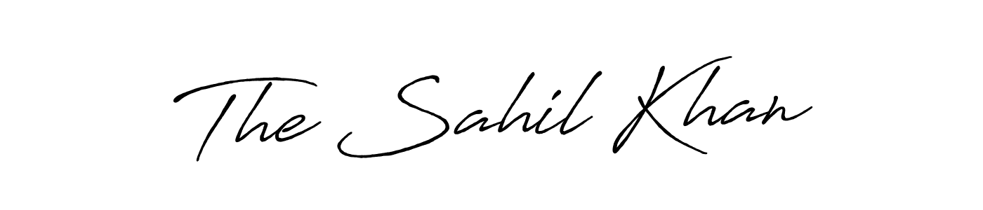 Create a beautiful signature design for name The Sahil Khan. With this signature (Antro_Vectra_Bolder) fonts, you can make a handwritten signature for free. The Sahil Khan signature style 7 images and pictures png